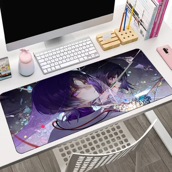 Genshin Impacto Scaramouche Andarilho Laptop Anime Secretária Tapete de Jogos para PC Acessórios, Teclado, Mousepad Grande Mouse Pad 900x400 Tapete