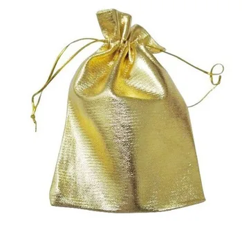 100pcs 11*16cm sacos de ouro mulher vintage saco de drawstring para Casamento/Festa/Jóias/Natal/Dom diy artesanal Bolsa de Saco de Empacotamento