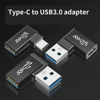USB 3.0 Tipo C Fêmea do USB 3.0 Macho Adaptador OTG 10gbps Tipo C para USB 3.0 Conversor Ângulo de 90 Graus para OTG Conector