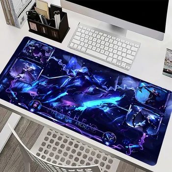 League Of Legends Axé Mouse Pad Laptop de Anime Acessórios de Jogos Gamer Teclado, Mousepad PC Kawaii Girl ambiente de Trabalho Tapete Tapete XXL