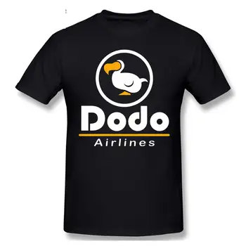 DODÓ, companhia AÉREA Casual T-Shirt da Venda Quente Animal Crossing Novos Horizontes Camiseta 100% Algodão, O Pescoço T-shirt