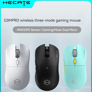 Hecate G3mpro sem Fio de Três Modos de Rato Paw3395 Silêncio Esports Jogo E Até 26000dpi Design Leve, Dispositivo de Mouse
