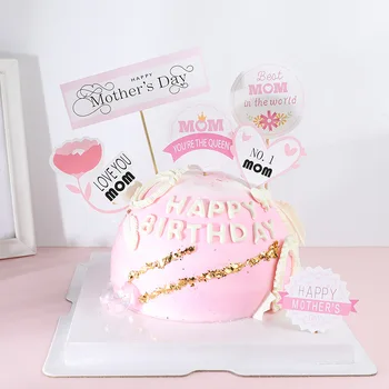 Dia das mães Festa bolo topper te amo mãe feliz Cupcakes, decoração, acessórios, ferramentas