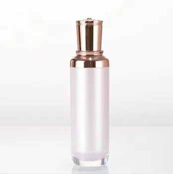 120ml de pérolas brancas de plástico Acrílico do frasco de soro/loção de fundação/emulsão de toner essência de umidade, gel de cuidados com a pele cosméticos embalagem