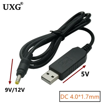USB DC 4.0*1.7 Cabo 4.0 x 1.7mm Plug USB Power Boost Linha DC 5V DC 9V 12V Etapa do Módulo Conversor USB Adaptador de Cabo de 1M
