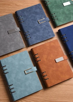 80 Folhas Business Notebook Fivela Notebook Multi Cor Engrossado A5 Capa De Couro Pu De Fichário Caderno Artigos De Papelaria