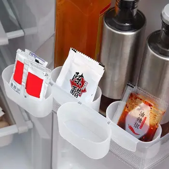 Plástico Congelador Frigorífico Conveniente Armazenamento De Caixa De Molho De Saco De Rack, Geladeira Organizador De Temperos Para Saco