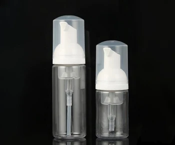 Pequena Espuma Dispensador de Bomba de Plástico de Garrafas de Mini Vazio Sabão Garrafa Reutilizável para Viagens de Limpeza, Embalagens de Cosméticos 30/60ml SN