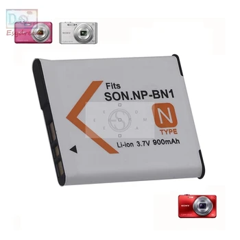 900mAh NPBN1 NP-BN1 BN1 NP-BN de Bateria da Câmera para a Sony QX100 TF1 TX7 DSC-W320/330/350/360/370/380/W730/W150 PM001
