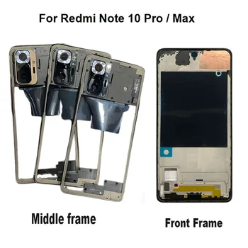 Novo Original Para Xiaomi Redmi Nota 10 Pro Quadro do Meio Max Placa do painel Frontal Meados de Habitação LCD de Apoio Titular de Peças de Reparo