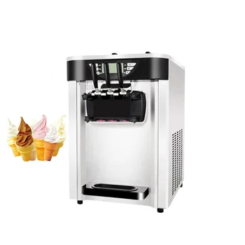 Mini Desktop 3 Sabor Máquina Do Creme De Gelo Com Certificação Ce Máquina De Frozen Yogurt