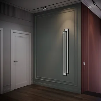 Nordic Duplo-quadro Lâmpada de Parede Moderna Combinação Simples Tira de Luminárias para Sala de estar, Quarto Escada da Varanda Luz de Fundo