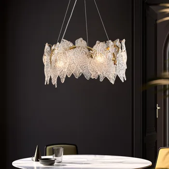 Moderno de Ouro, Lustres de Cristal Para a Sala de Jantar de Luxo, Filiais de Cristal Pendente de luz Sala, Quarto Decoração