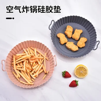 Air Fryer Tapete de Silicone Grill Esteira Simples e Prática, Cozinhar Ferramenta para a Cozinha Escaldante Resistente e Fácil De Usar