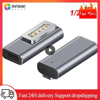 1/2PCS Tipo C/DC5521 Magnético USB PD Adaptador para Magsafe1/Magsafe2 MacBook Air/ USB C Fêmea Ficha de Carregamento Rápido
