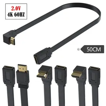 HDMI Banhado a ouro Compatível com Versão 2.0 4K 60HZ Cobre 19+1 Mini Masculino Feminino Expandido de Alta Definição Cabo de Ligação