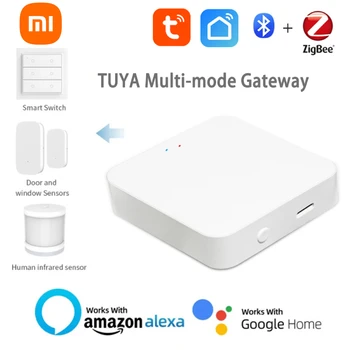 Xiaomi Tuya Zigbee, Bluetooth Gateway de HUB sem Fio Smart Home Ponte Vida Inteligente App Sensor de Controle Remoto Através do Alexa Inicial do Google