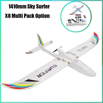 Surfista X8 Espuma de Planador Destacável Anti-colisão e Anti-colisão Brinquedo de Aviões de Grande Envergadura 1.400 milímetros Iniciante Aeronave de Brinquedo de Presente