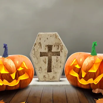 Pequeno Halloween Horror Ornamento De Resina Durável Artesanato Decorativo Modelo Para Festa Em Casa