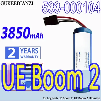 GUKEEDIANZI Bateria de Alta Capacidade 533-000104 3850mAh para Logitech UE Boom 2 Ultimate Bateria
