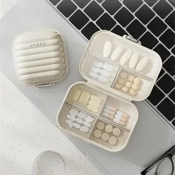 Mini Portátil Comprimidos Organizador Caso 3 Grades PillBox Tablet Recipiente de Armazenamento Semanal Medicamento Comprimido da Caixa de Pílula Caso de Drogas Dispensar