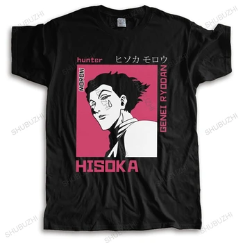 Man Hunter X Hunter Tshirt Hisoka HXH Anime T-Shirt de Algodão do Vestuário de Moda Manga Curta, Manga Tee Tops Idéia do Presente T-Shirt