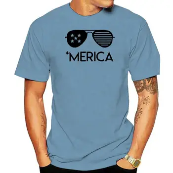 Interior Merica Óculos Gráfico Homens T-shirt Roupas largas, T-Shirt com Desconto De 100 % Algodão T-Shirt para Homens