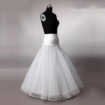 Uma Linha de Tule Casamento Petticoat Underskirt Crinolinas para o Vestido de Casamento