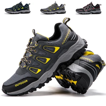 Caminhadas Sapatos para Homens de Alta Qualidade Exterior Sapatos de Trekking Exterior Sapatos de Homens Respirável Escalada de uma Montanha de Sapatos de 2023