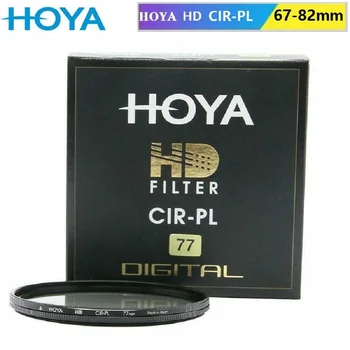 HOYA HD CPL CIR-PL 67_72_77_82mm Filtro Polarizador Circular Slim Polarizador Acessórios para câmeras Nikon Canon Sony Lente da Câmera