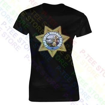 California Highway Patrol Chp Fichas do Departamento de Polícia de Mulheres T-shirt Senhora Camisa Bonito sem igual, Tê Fêmea
