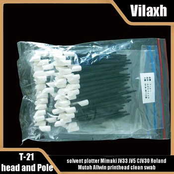 Vilaxh solvente plotter Mimaki JV33 JV5 CJV30 Roland, Mutoh Allwin cabeçote de impressão limpe esfregaço para Rubystick T21 T-21head e Pólo