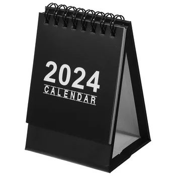 2024 Ambiente De Trabalho Permanente Flip Calendário Mini Calendário De Mesa De Pé Flip Ano Lectivo De Calendários Mensais De Planejamento De Organização Diária