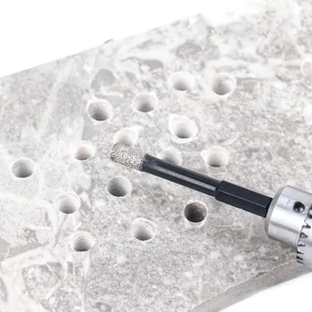 5pcs 8mm Hex Identificador de Vácuo Soldadas Diamante Seco Broca Serra de orifícios de corte Para Granito, Mármore, azulejos de Cerâmica, de Vidro Ferramentas de Perfuração