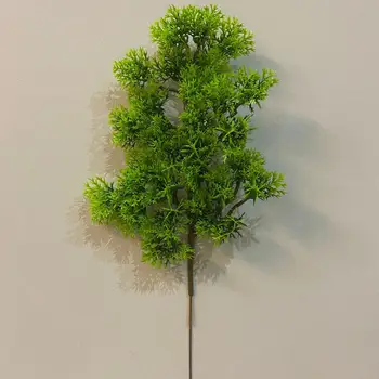 Falso Planta Fácil de Cuidar do ambiente de Trabalho Decorativos Artificiais de Pinus Caule com Folhas Sem rega UV-resistente Falso Planta para a Sala de