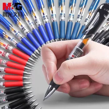 12Pcs M&G K-35 0,5 mm 4 Cores de tipo push neutro caneta alunos office caneta especial