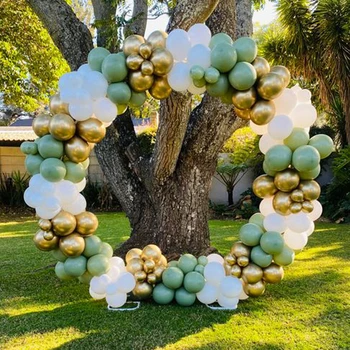 Abacate Verde Casamento, Festa de Aniversário pano de Fundo do Chuveiro de Bebê DIY Branco Feriados Mesa de Jantar Decoração Sinal de Balão Garland
