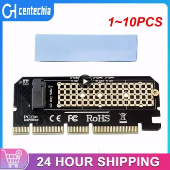 1~10PCS M. 2 NVMe SSD PCIE 3.0 X16 Adaptador Tecla M Placa de interface de Suporte a PCI Express 3.0 x4 2230-2280 Tamanho m.2 TOTAL DE VELOCIDADE
