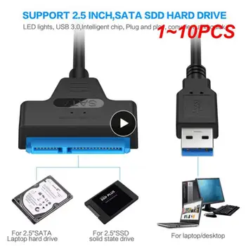 1~10PCS USB 3.0 Adaptador de cabos de Computador, Cabos Conectores Usb 2.0 Cabo Sata De Até 6 Gbps de Apoio Externo disco Rígido SSD 22 Pin
