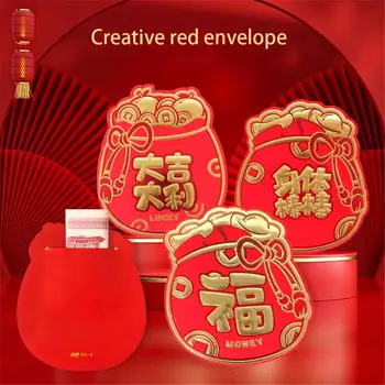 Hot Stamping Envelope Vermelho Design Exclusivo Simbólico Decoração Do Feriado De Ano Novo Envelope Vermelho Envelope Vermelho Não É Fácil Para Rugas