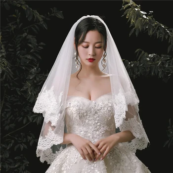Nova Chegada Branco Marfim Laço branco véu de noiva acessórios do casamento véu de Noiva