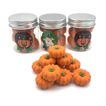 Abóbora Borrachas em Massa Outono Mini Abóbora Borrachas, 3D Crianças de Halloween Aluno Favores do Partido da sala de Aula Recompensa Presentes