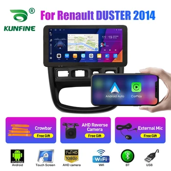 10.33 Polegadas, Rádio de Carro Para o Renault DUSTER 2014 2Din Android Octa Core de som do Carro DVD GPS de Navegação Jogador QLED Tela Carplay