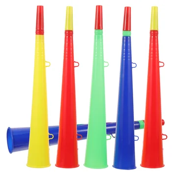 6Pcs Jogo de Esportes Trombeta Vuvuzela Estádio Chifres Fãs de Futebol de Trombeta Brinquedos Torcendo Adereços Chifre máquina de Ruído por Parte do Concerto
