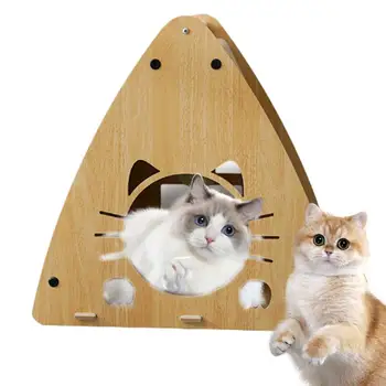 Gato Scratcher Casa 3 Em 1 Gatos Moagem Garra Multifuncional risco de Gato Conselho Durável Gatos Brinquedos Interativos Acessórios para animais